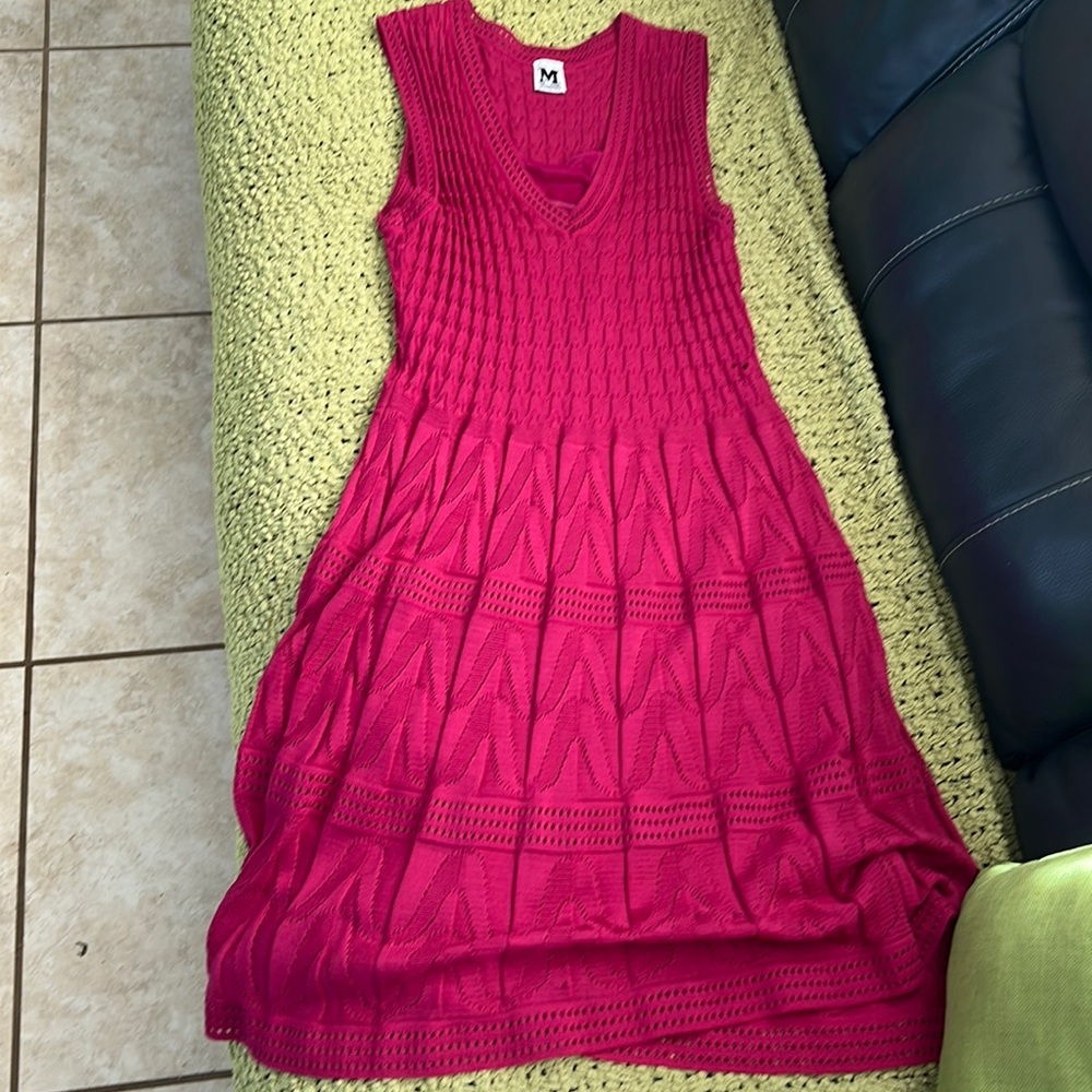 Missoni knit dress with slip lining 
Pink. Never worn WOT